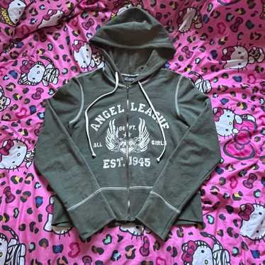 Cute Y2K Angel League Zip Up Hoodie - image 1