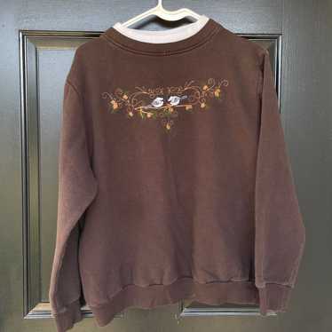 Bon worth vintage embroidered Crewneck sweater