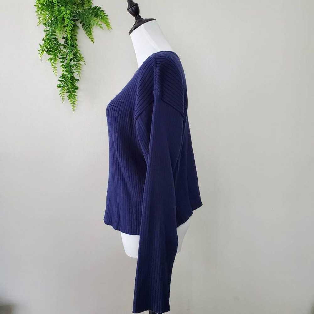 【Studio S】Lightweight Knitwear (F) Short Blue Len… - image 3