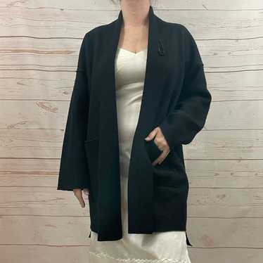 eileen fisher wool cardigan black - image 1