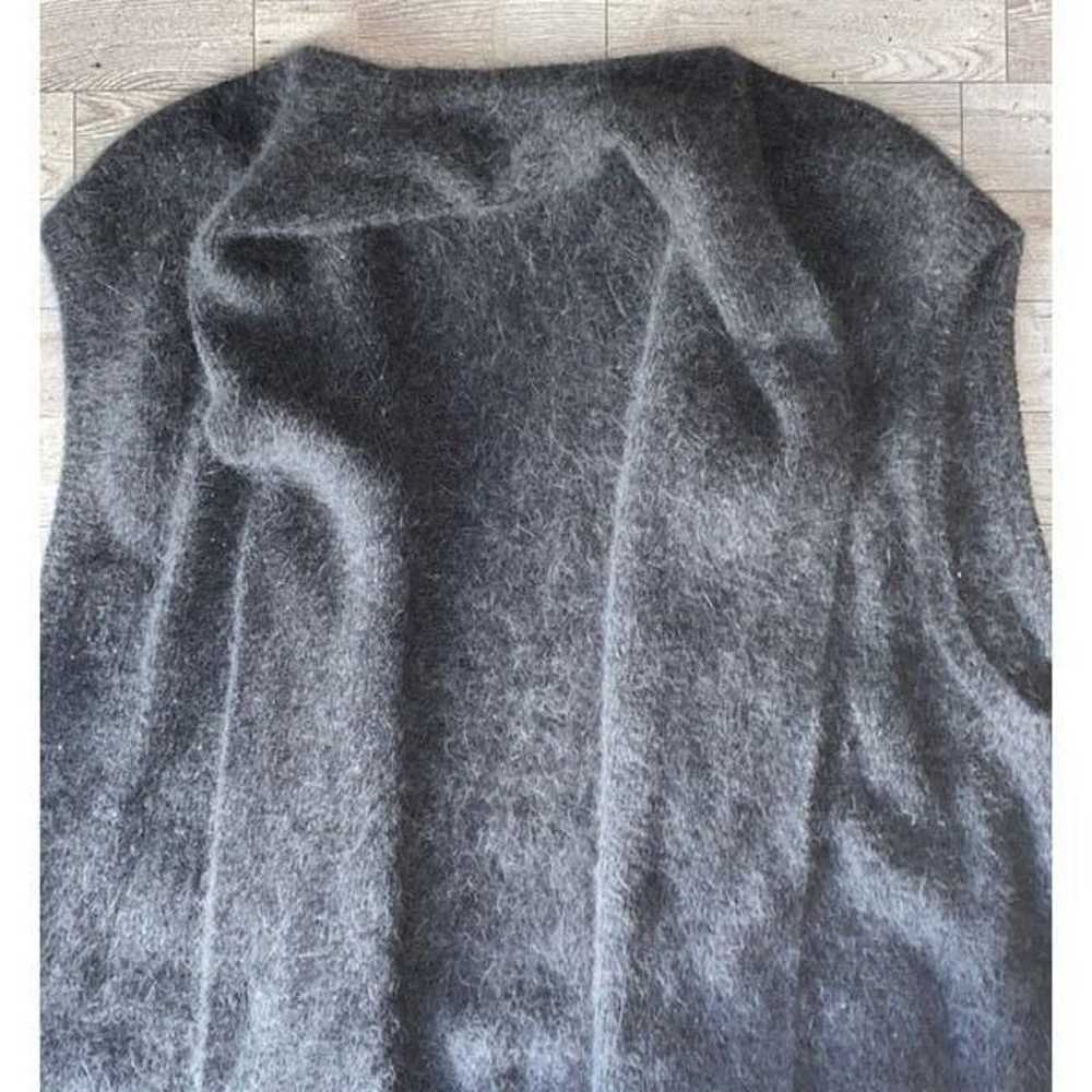 Rafella, Vintage, Charcoal Gray, Mohair, Sleevele… - image 10