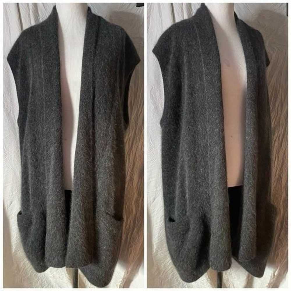 Rafella, Vintage, Charcoal Gray, Mohair, Sleevele… - image 2