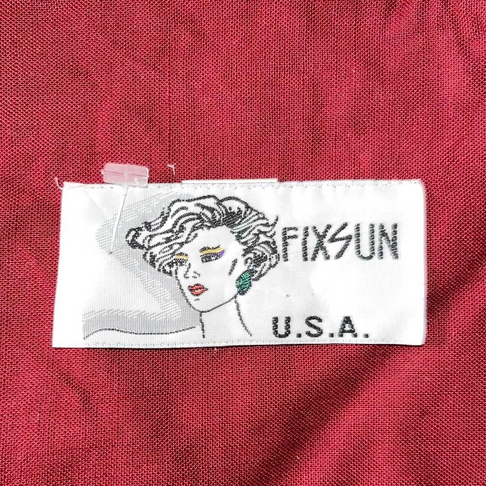 FixSun Casual 100% Wool Vintage Light Weight Burg… - image 6