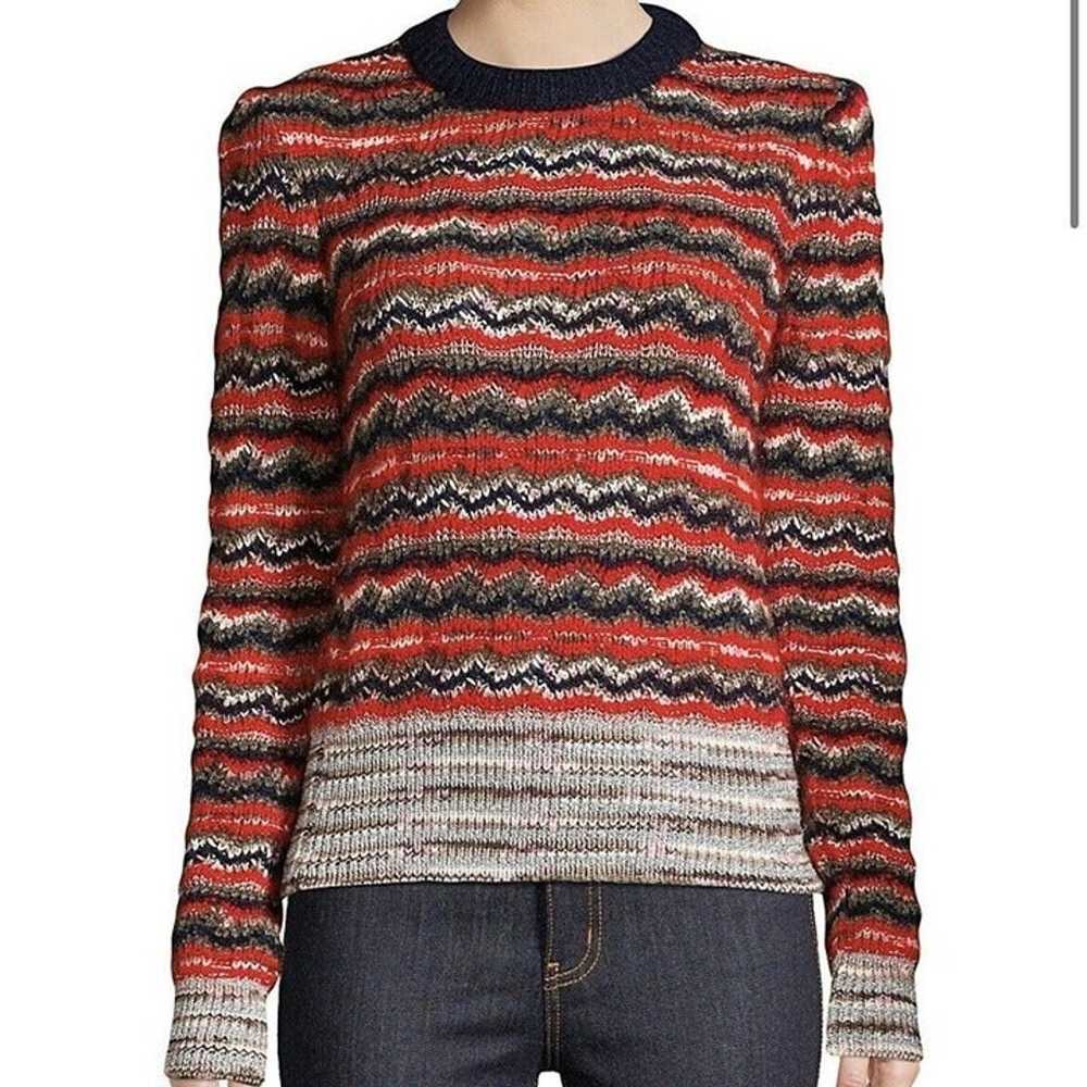 Tory Burch Lurex Stripe Stretch-Mohair Sweater - image 8