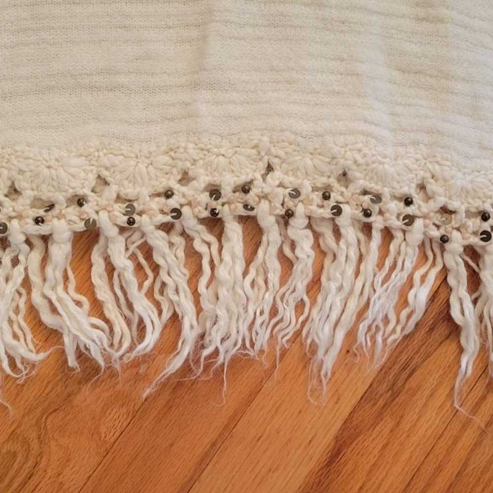 Free People Vintage Boho Fringe Poncho - image 8