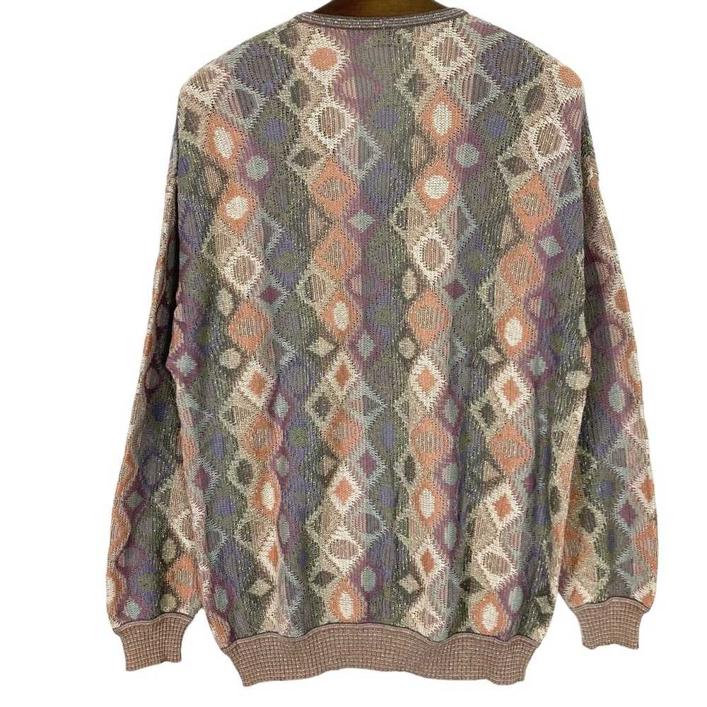 NWOT VINTAGE ST CROIX KNITS Sweater XL Coogi Styl… - image 2