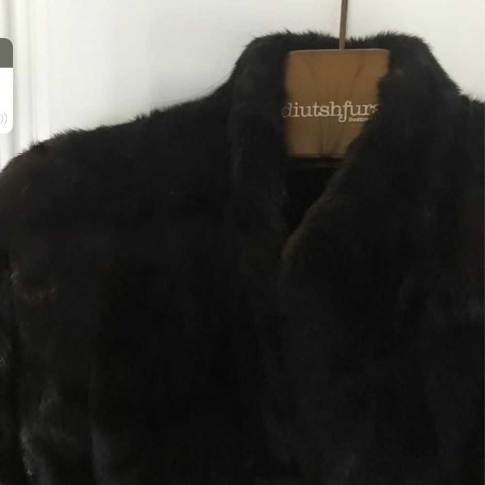 Woman’s Ranch BlackGama Mink fur coat full length - image 6