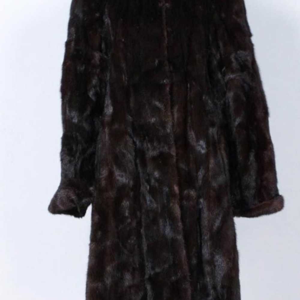 Woman’s Ranch BlackGama Mink fur coat full length - image 7