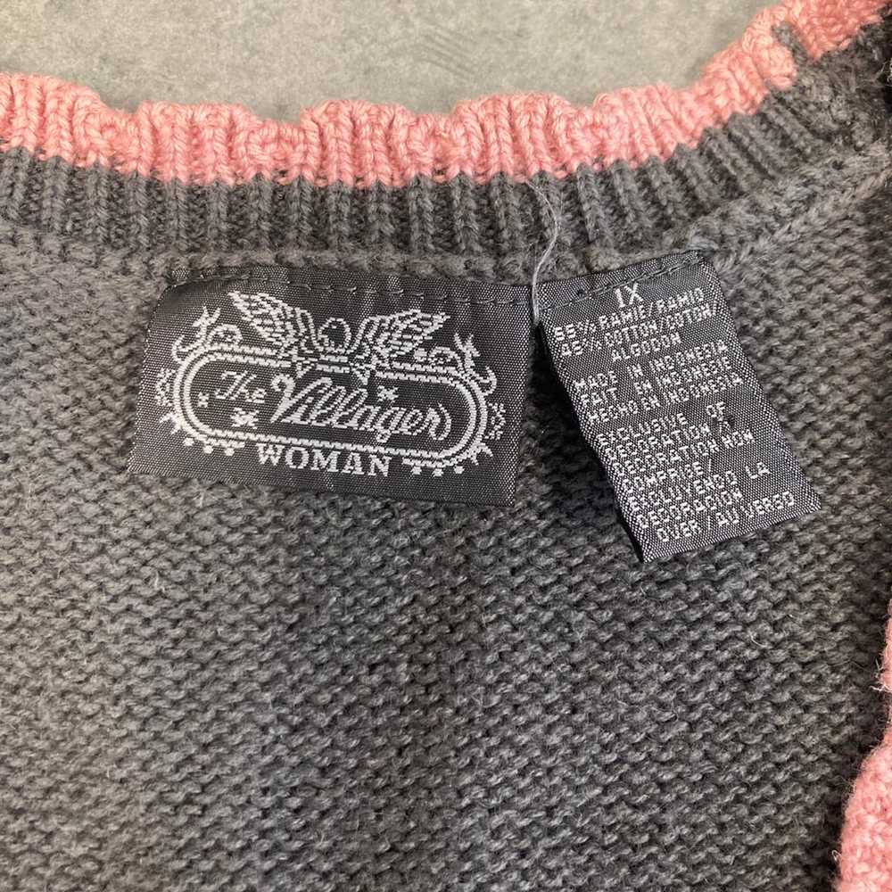 Vintage The Villager Woman Sweater Vest - XL - image 5