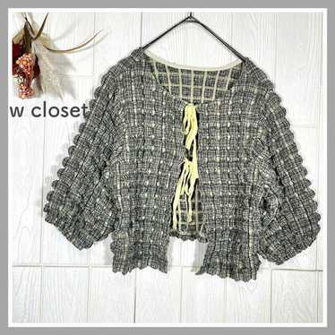 ★w closet★ Double Closet Poco-Poco Cardigan Check