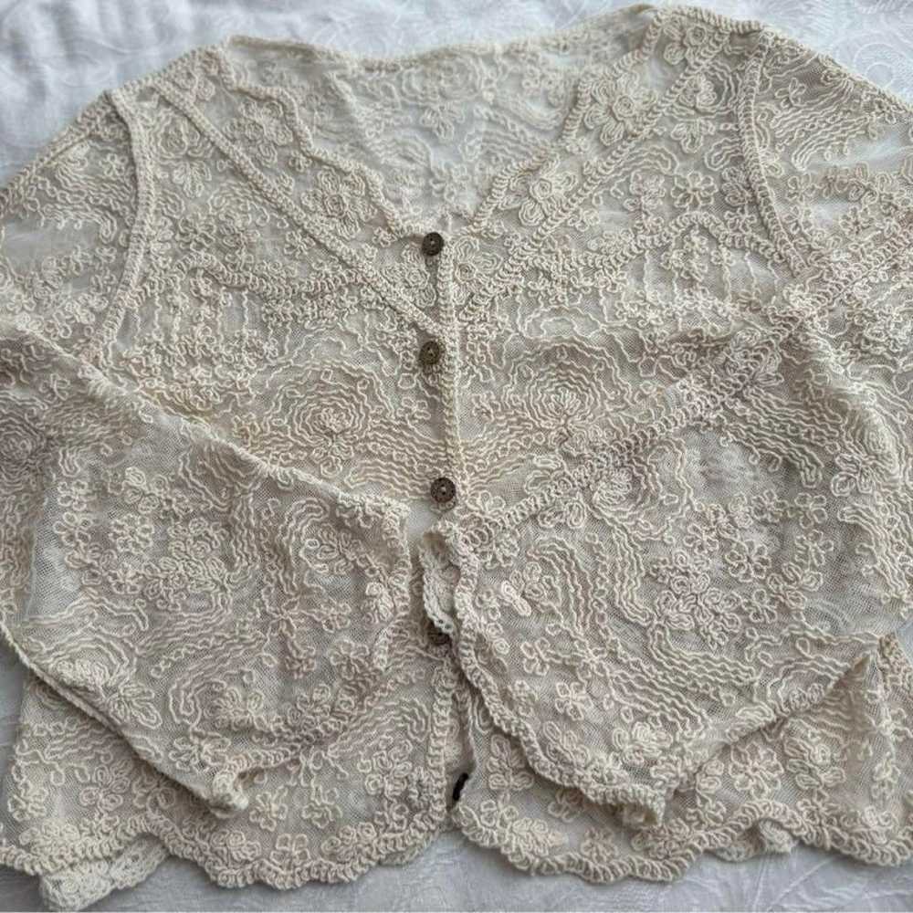 Simple lace cardigan. - image 1