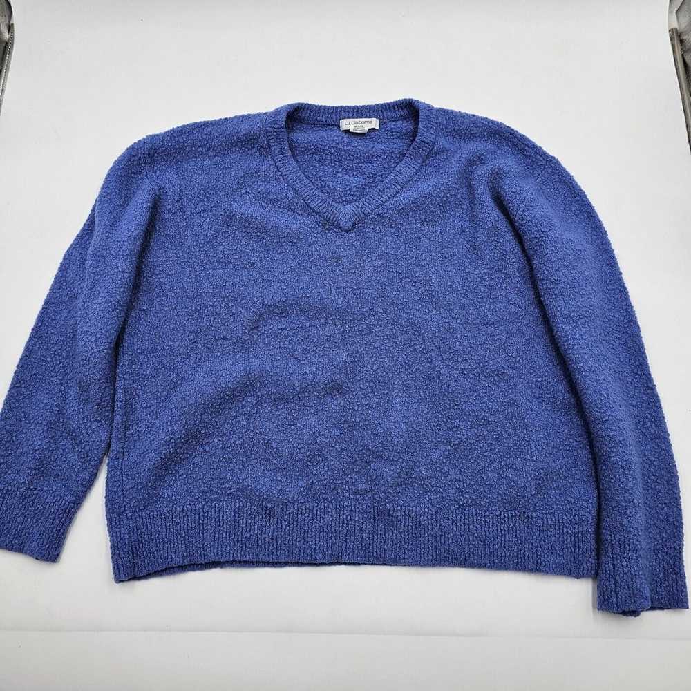 Liz Claiborne Women's Sweater Size XL Petite Blue… - image 1