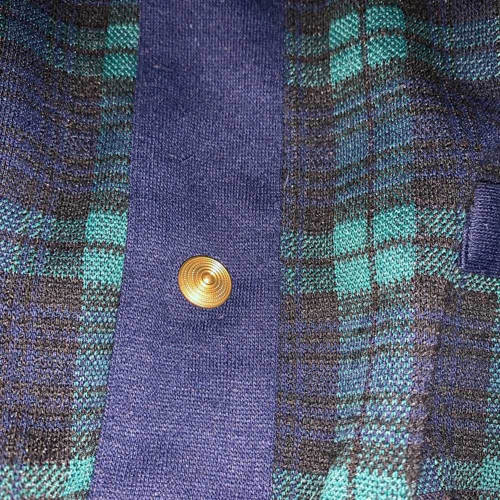 vintage alfred dunner plaid sweater size xl - image 2