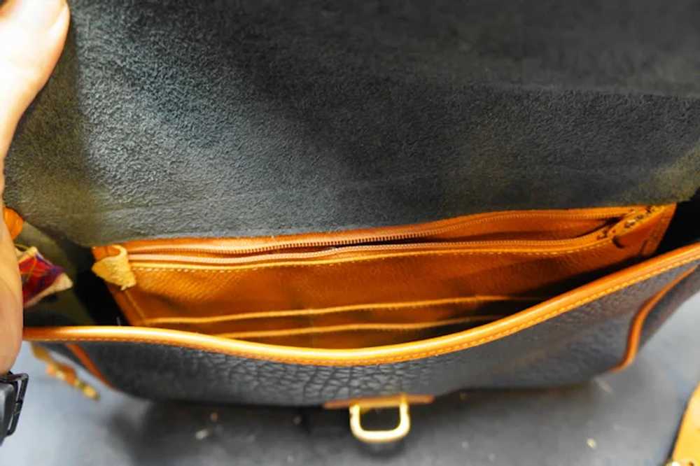 Dooney & Bourke All Weather Leather Black Pebbled… - image 10