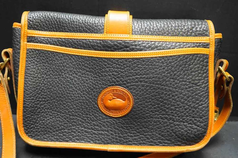 Dooney & Bourke All Weather Leather Black Pebbled… - image 4