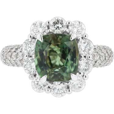 GIA Certified 4 carat Color Change Alexandrite & D