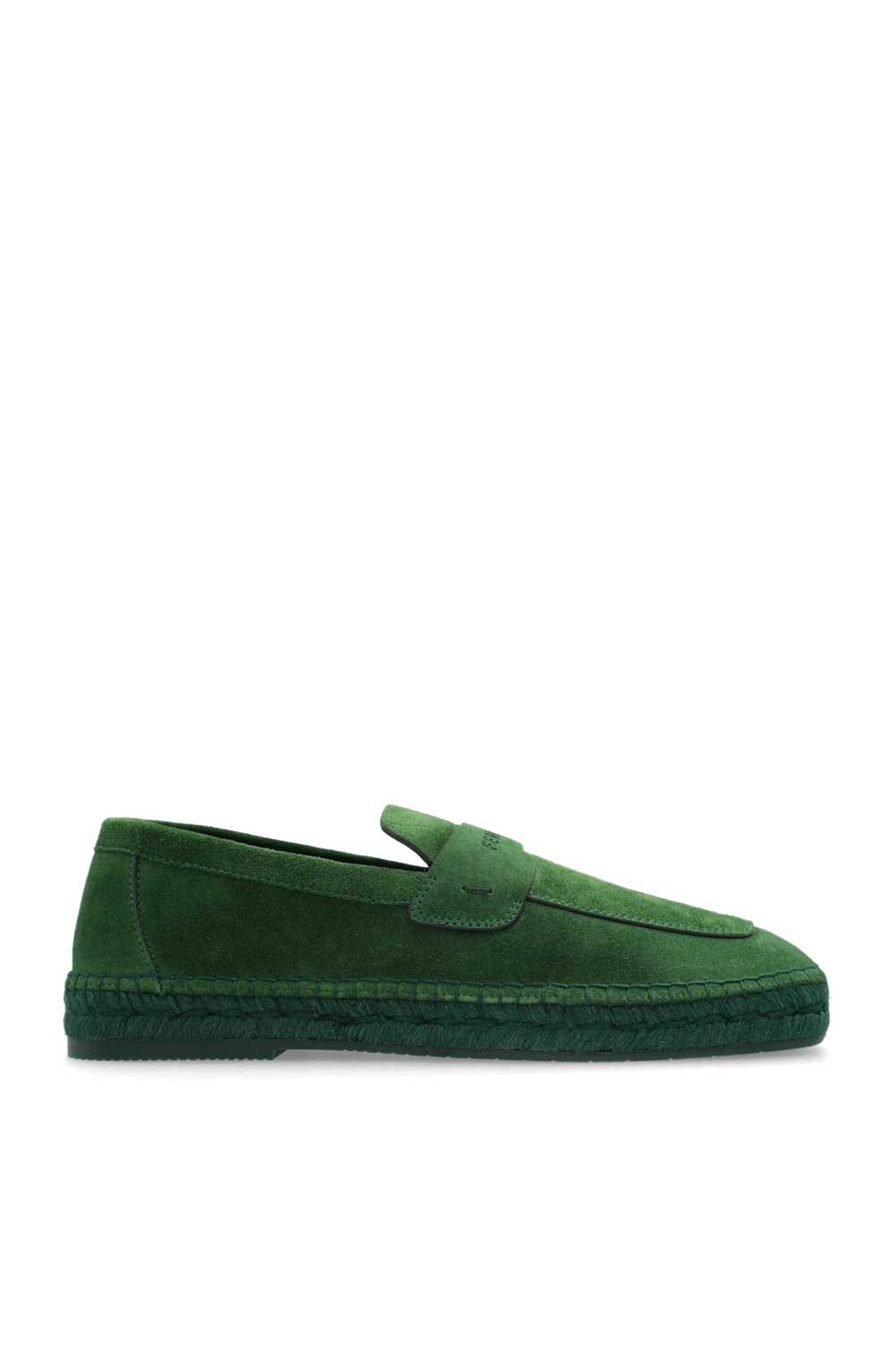 Salvatore Ferragamo o1s1rm0924 Suede Loafers in G… - image 1