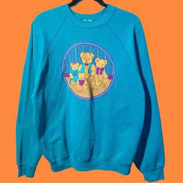 Vintage 90s Grandma Teddy Bear Sweatshirt. - image 1