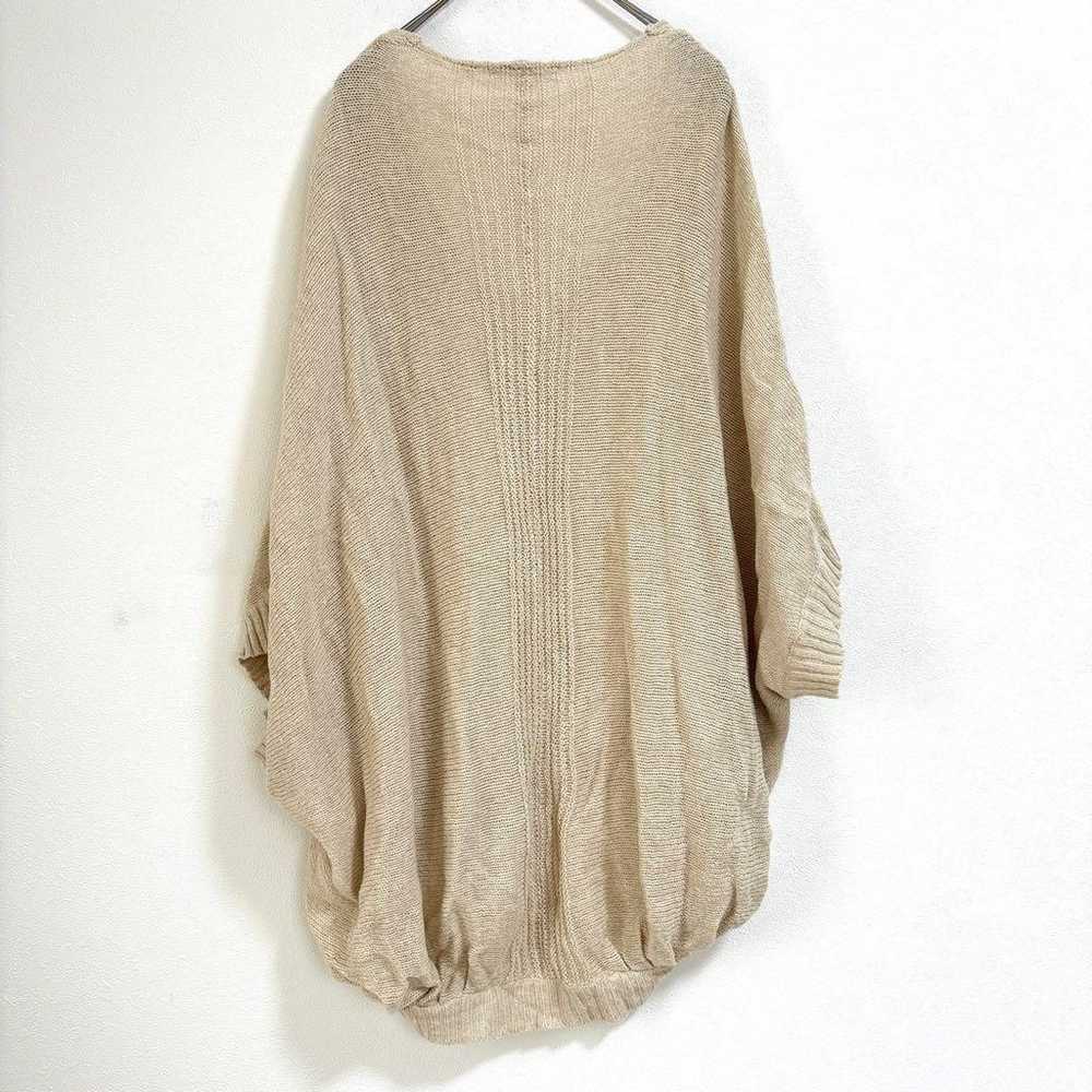 As Know As Summer Knit 5-minute Sleeve Beige Over… - image 2