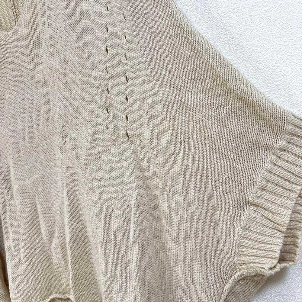 As Know As Summer Knit 5-minute Sleeve Beige Over… - image 7