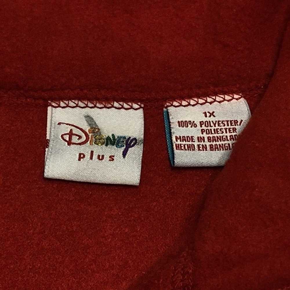 Vintage Mickey Embroidered Disney Plus Red Pullov… - image 6