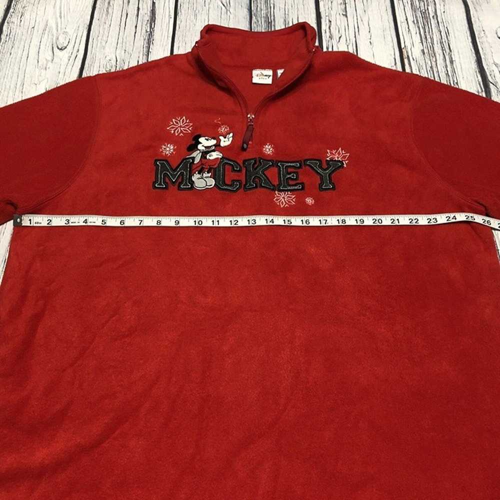 Vintage Mickey Embroidered Disney Plus Red Pullov… - image 8