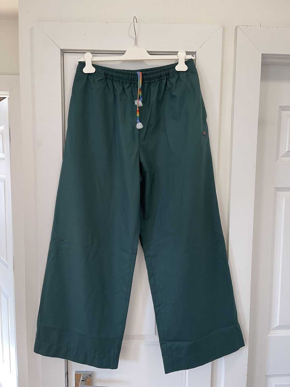 Acne Studios Acne Studios Green Wide Leg Pants - image 1