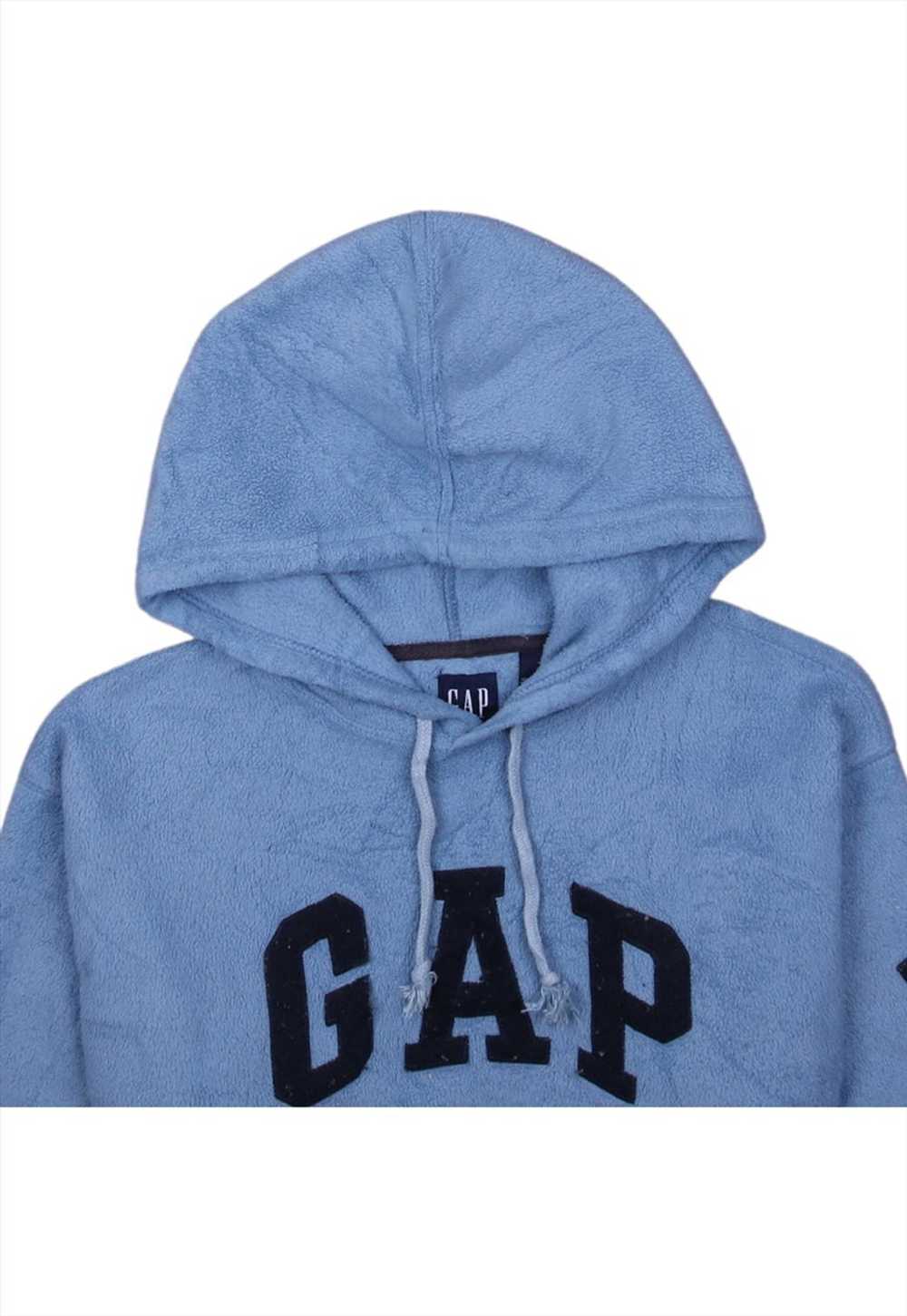 Vintage 90's Gap Fleece Jumper Hooded Spellout - image 3