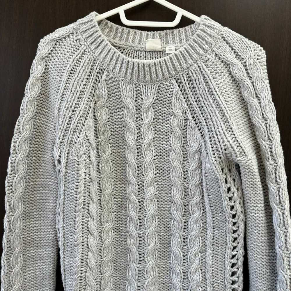 ★GAP Cable Knit Sweater Crew Neck Cotton XXS - image 2