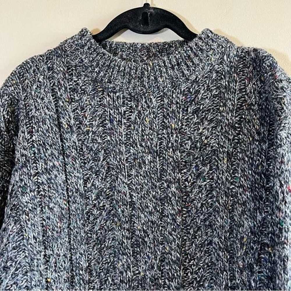 Vintage Sportables Plus Gray Multicolor Knit Wool… - image 2