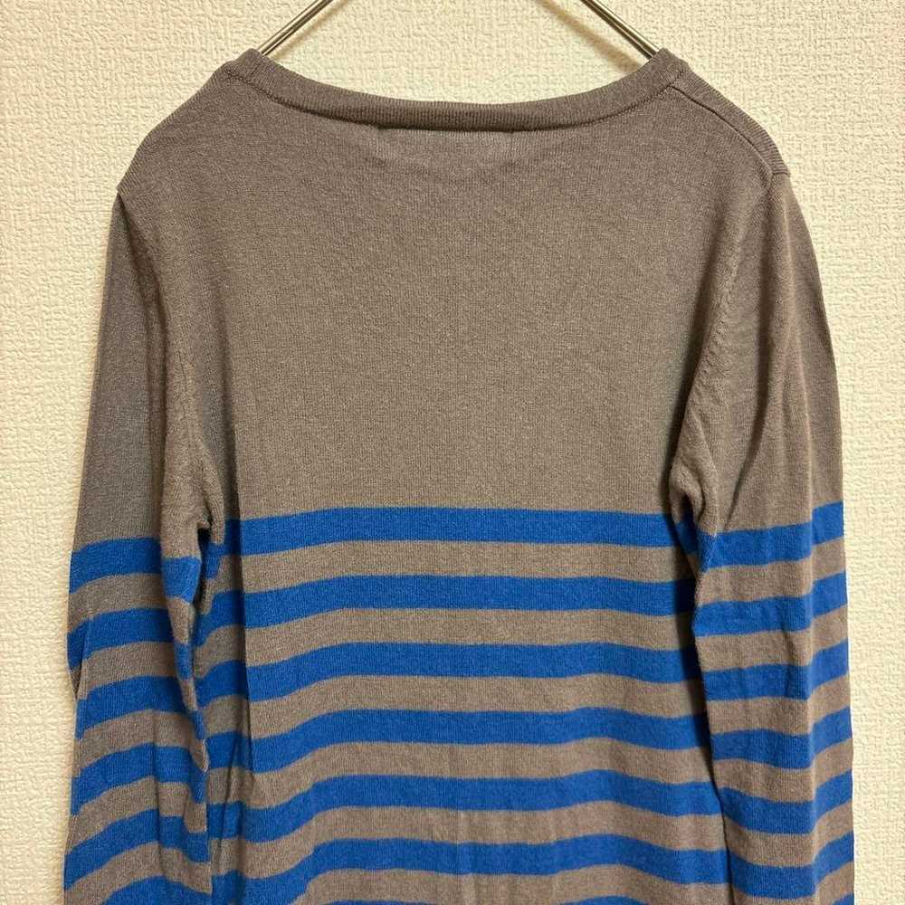 SLY SLY Sweater Cut T-shirt Knit Border Long Slee… - image 6