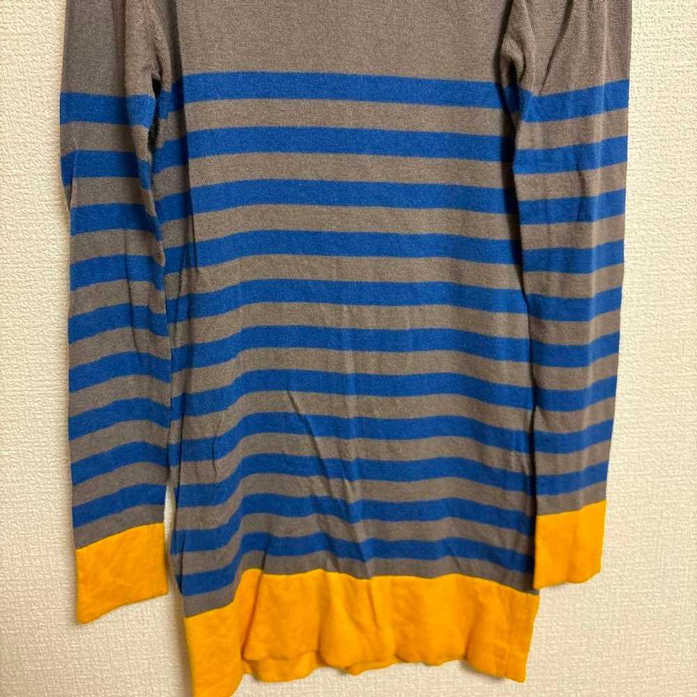 SLY SLY Sweater Cut T-shirt Knit Border Long Slee… - image 7