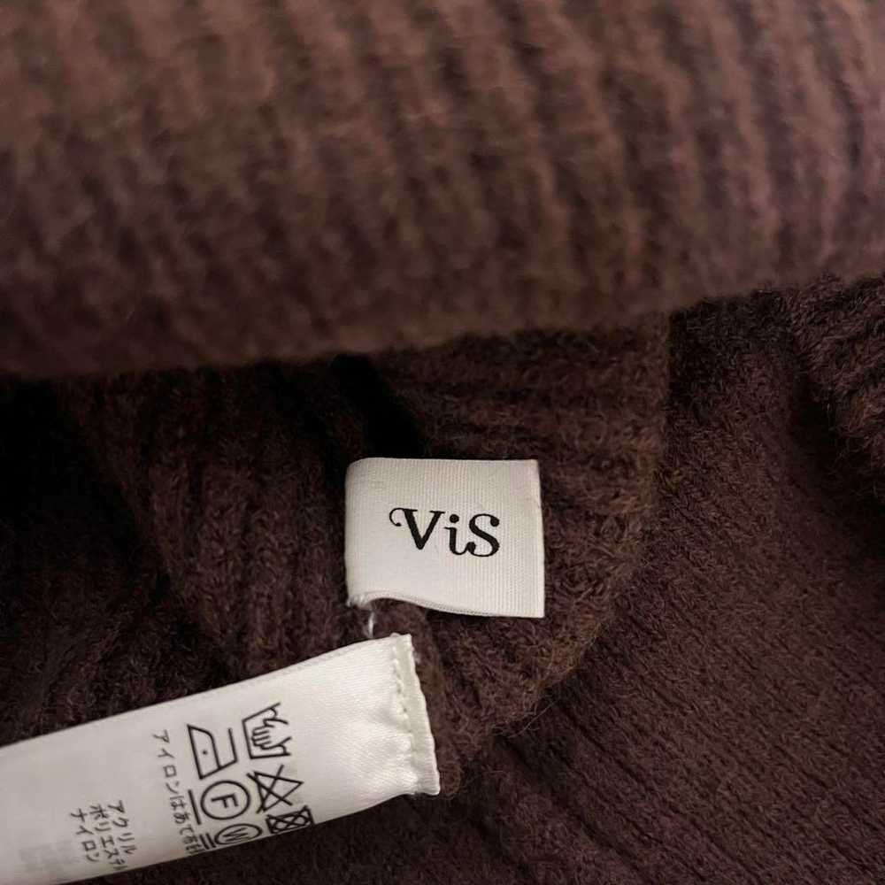 [Women's] Vis Bis Ladies Knit Sweater Brown Simpl… - image 5