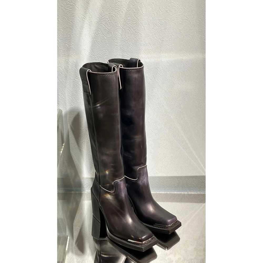 Miu Miu Leather riding boots - image 6