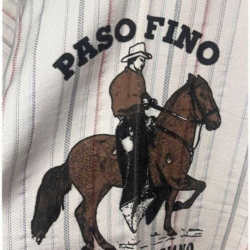 Paso Fino Orgullo Colombiano Vintage Cream Fringe… - image 3