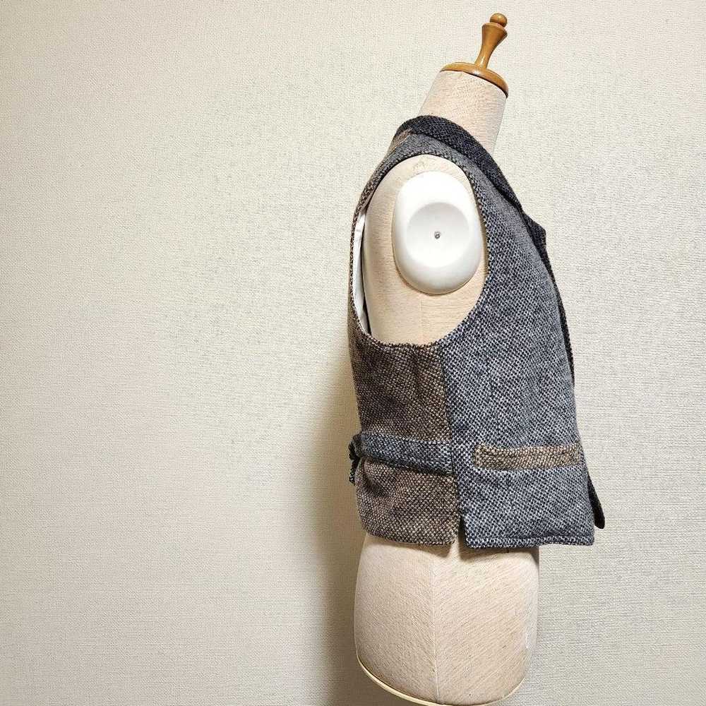 BEAMS BOY Tweed Vest Charcoal - image 4