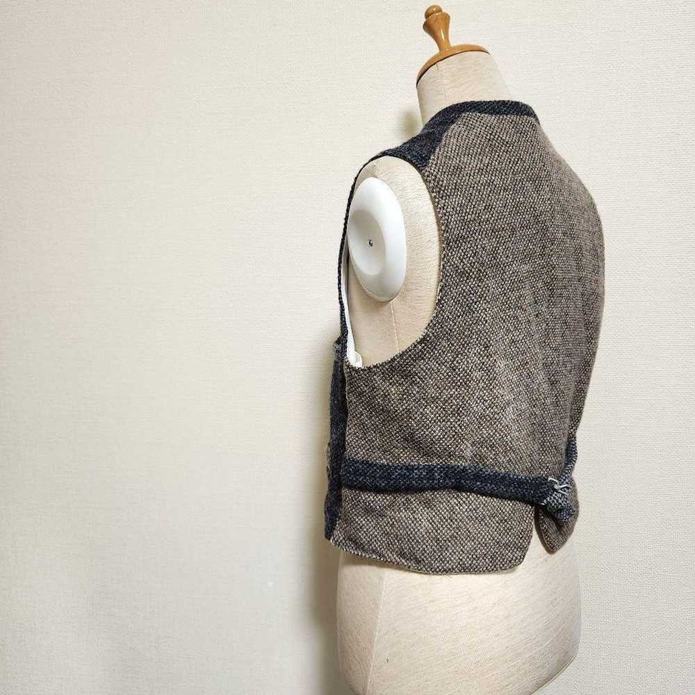 BEAMS BOY Tweed Vest Charcoal - image 7