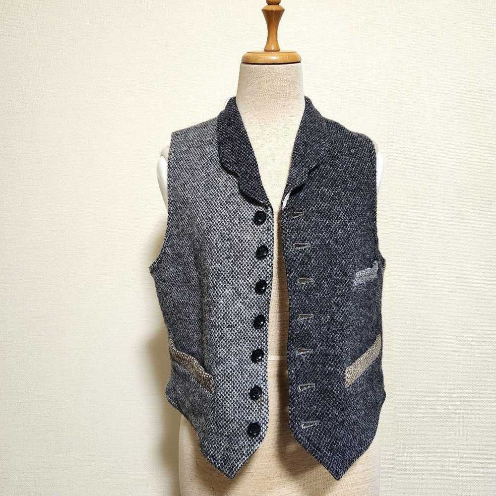 BEAMS BOY Tweed Vest Charcoal - image 8