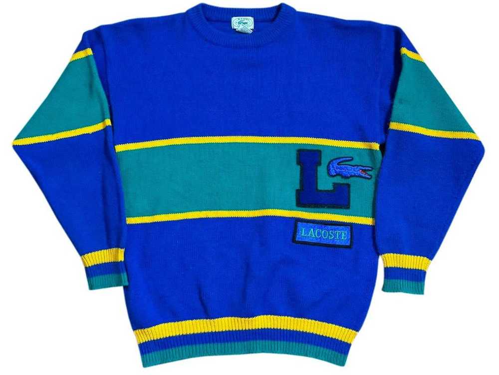 Izod × Lacoste Vintage Izod Lacoste Striped Sweat… - image 1