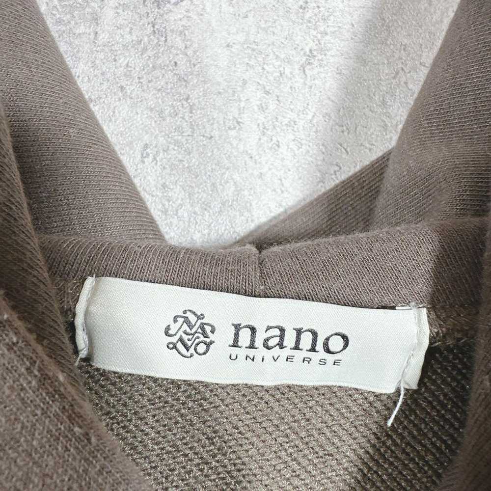 NANO UNIVERSE Food Parker Sweat Side Slit Brown H… - image 12