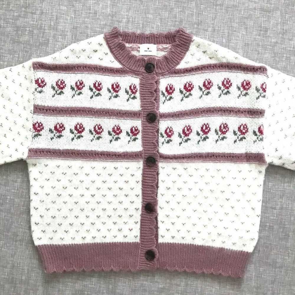 merry jenny flower garden knit cardigan - image 2