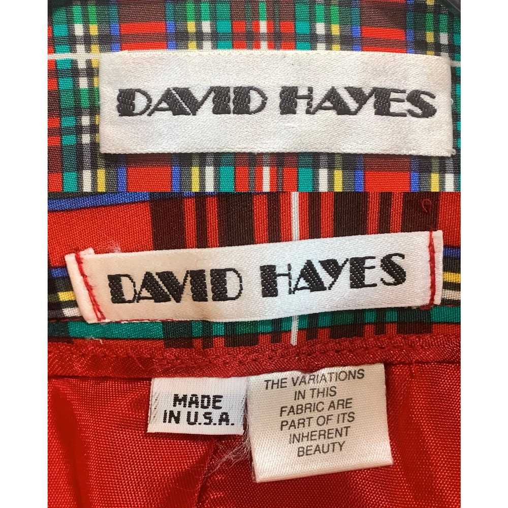 Designer × Luxury × Vintage 90s David Hayes Red P… - image 12