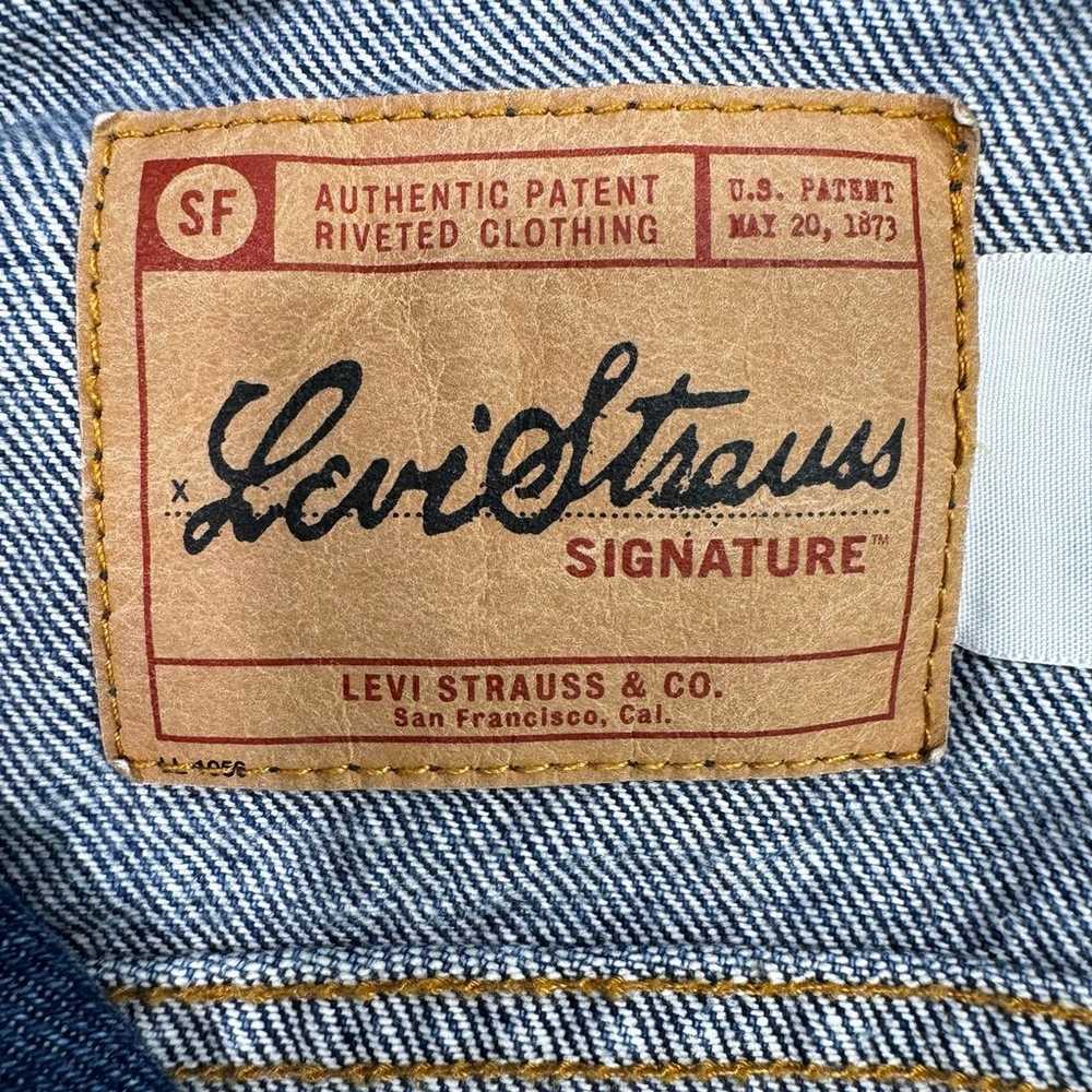 Levis Levi Strauss Signature Standard Trucker Den… - image 10