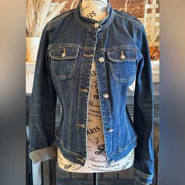 Women’s Vintage Tommy Hilfiger Denim Jacket Jewel… - image 1