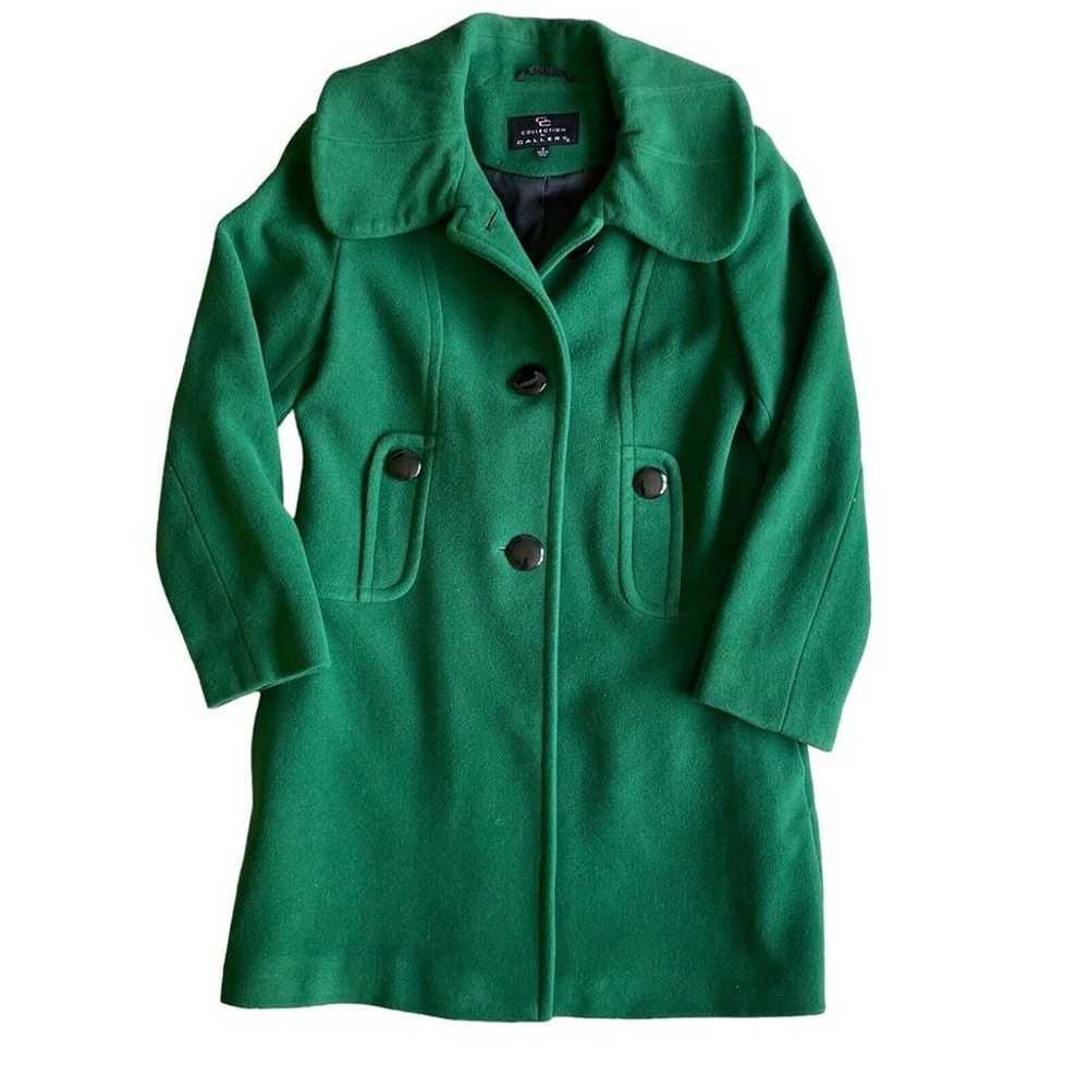 Collection by Gallery Wool Blend Green Dress Jack… - image 1