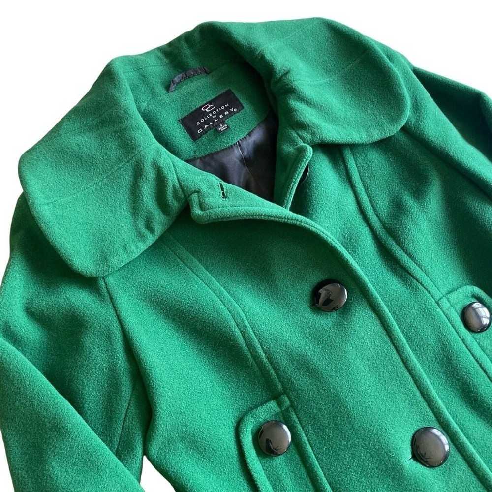 Collection by Gallery Wool Blend Green Dress Jack… - image 2