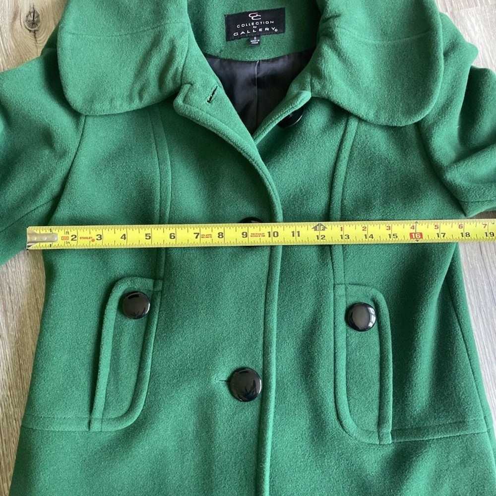 Collection by Gallery Wool Blend Green Dress Jack… - image 5