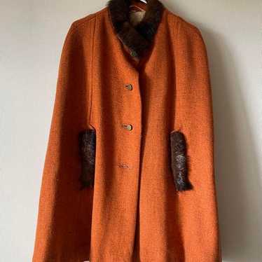 Poncho, outerwear, coat, vintage. - image 1