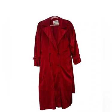 Vintage London Fog red Trench Coat Size 14 petite