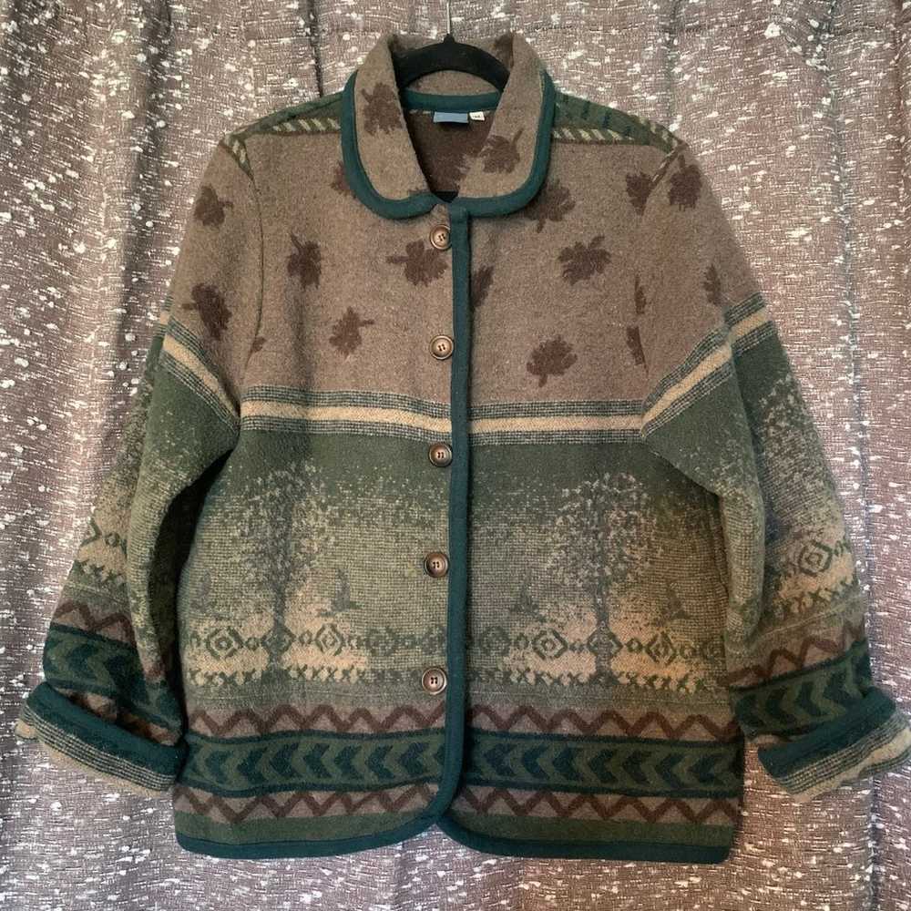 Vintage Ivy Woodsy Earthy Nature Women’s Coat Jac… - image 1